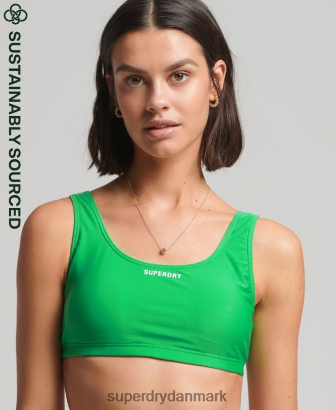 Superdry grøn Kvinder tøj essentiel bikini top 868VH3227