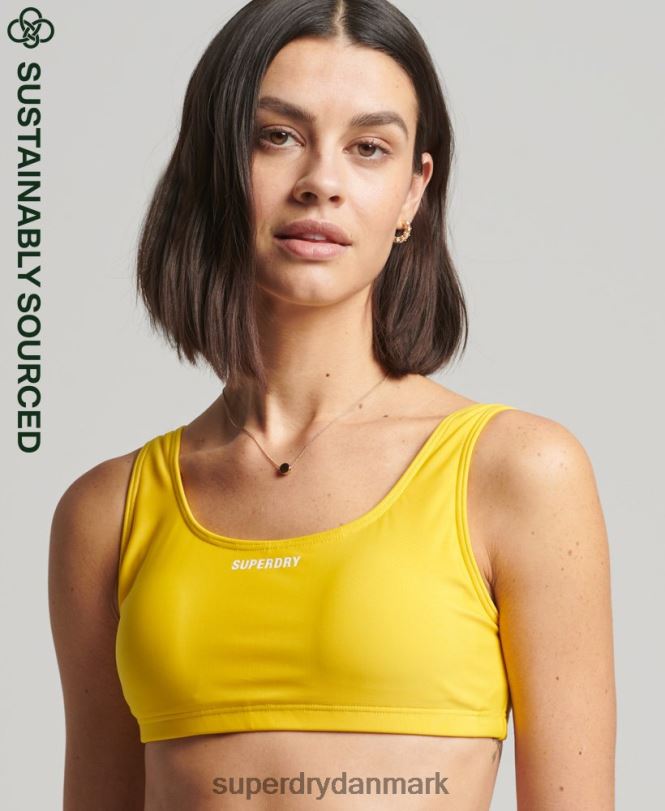 Superdry gul Kvinder tøj essentiel bikini top 868VH3226