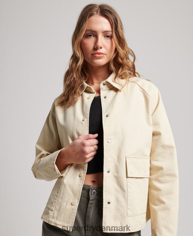 Superdry beige Kvinder tøj chore frakke 868VH5412