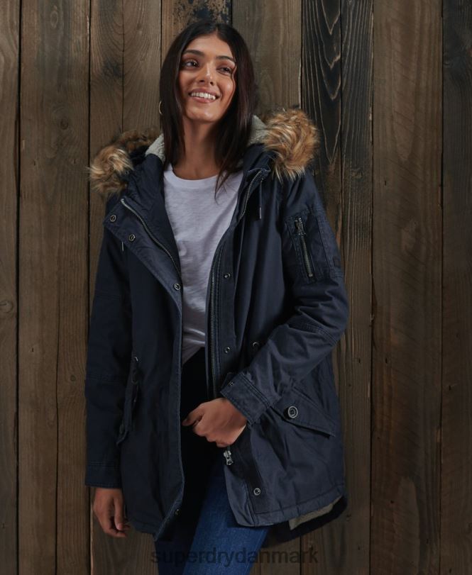 Superdry flåde Kvinder tøj field parka frakke 868VH5624