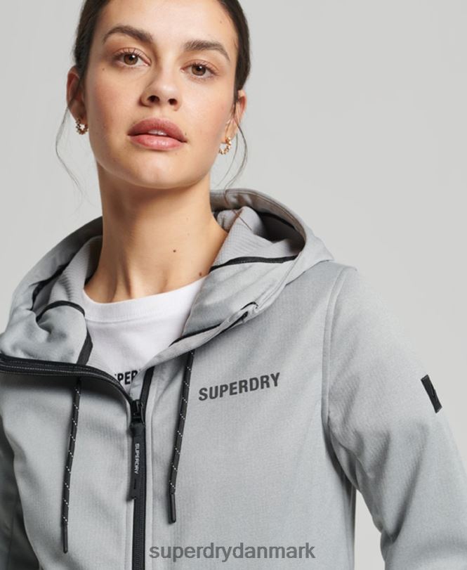 Superdry grå Kvinder tøj tech softshell jakke 868VH5411