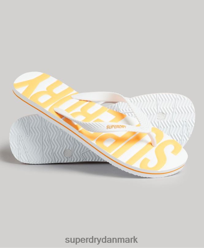 Superdry hvid Mænd sko veganske flip flops 868VH1902