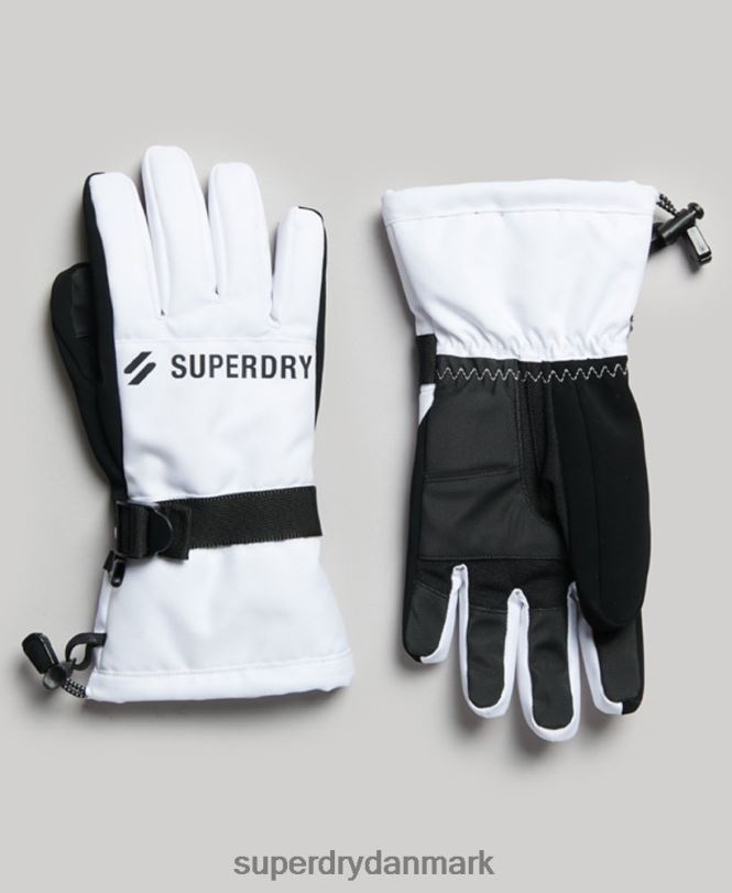 Superdry hvid Mænd tilbehør snehandsker 868VH1381