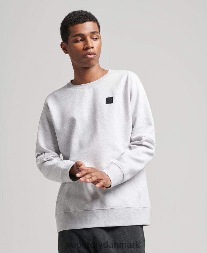 Superdry grå Mænd tøj tech crew sweatshirt 868VH5025