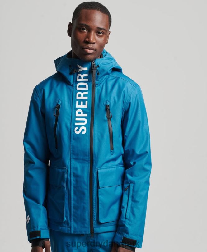 Superdry blå Mænd tøj skiredningsjakke 868VH1375