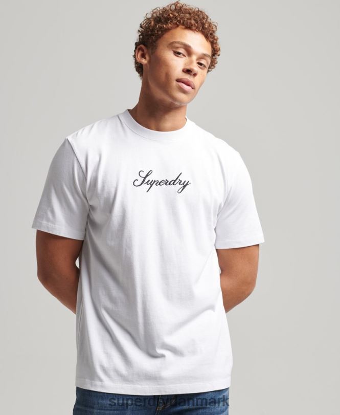 Superdry hvid Mænd tøj arv t-shirt 868VH4822