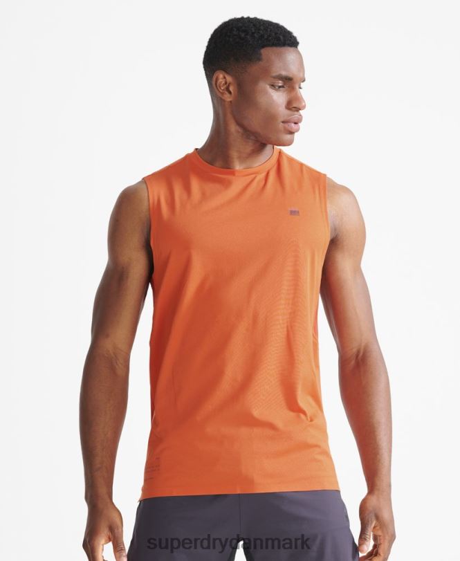 Superdry orange Mænd tøj togvest top 868VH5390